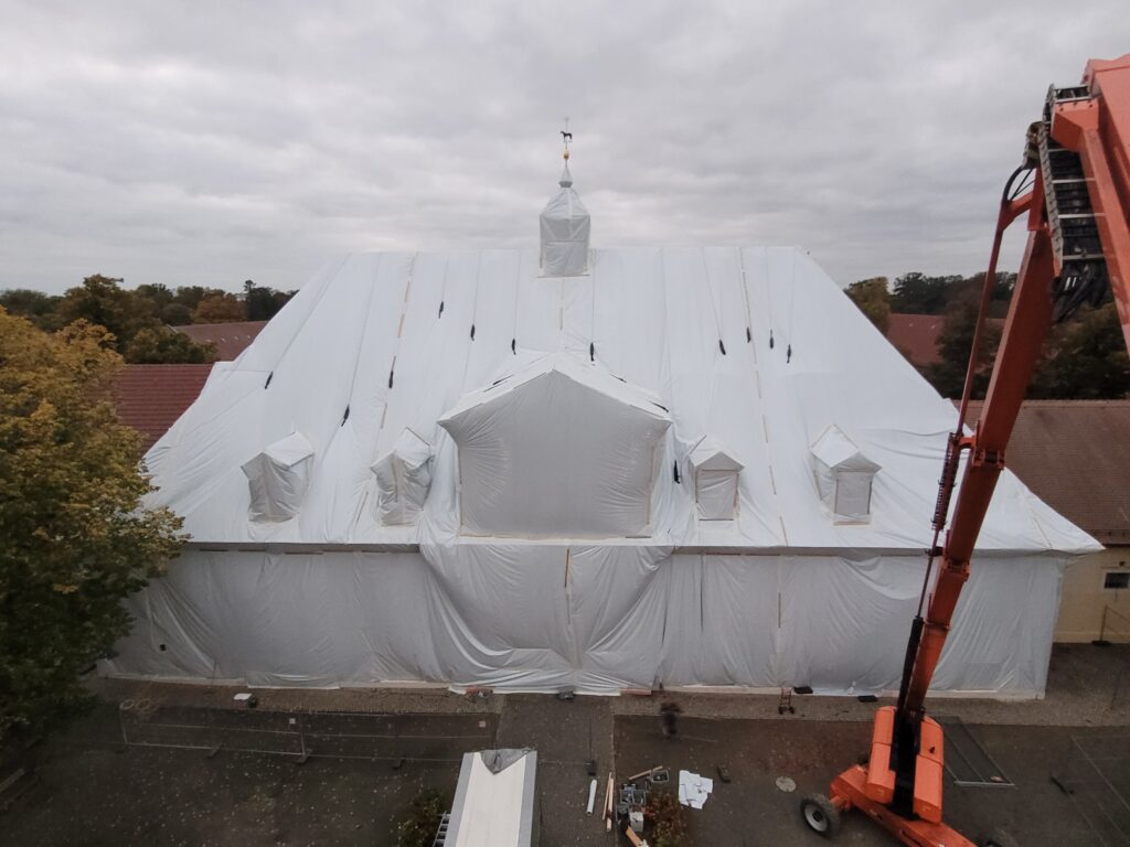 Blick von oben - Torhaus Gestüt Graditz