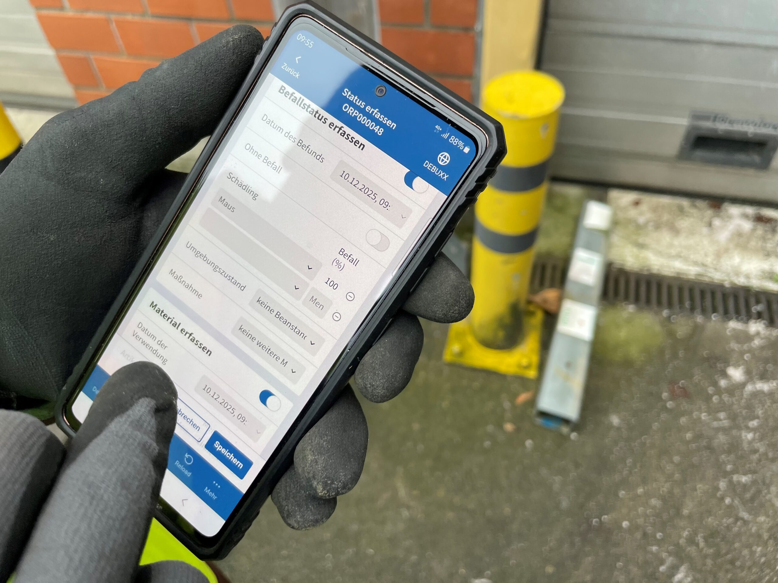 Erfassung Monitoring mit Handy - Debuxx